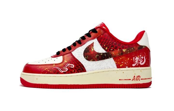 Nike Nike Air Force 1 Abrasion Resistant Abrasion Resistant Low top Skateboard Shoes Unisex Red