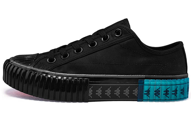 Kappa Slip Resistant Abrasion Resistant Slip Resistant Abrasion Resistant Low top Canvas Shoes Unisex Black