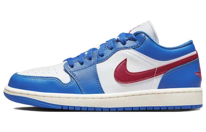 Jordan Jordan 1 Low Sport Blue Gym Red Women's