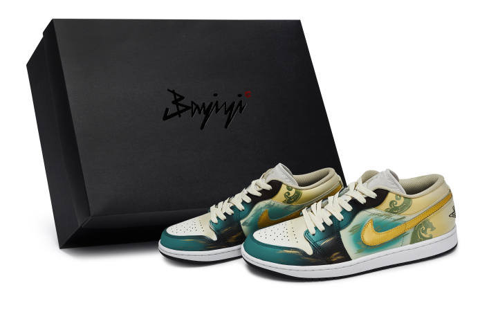 Jordan Jordan Air Jordan 1 811 Manufacturing, Gilded Bronze, Special Shoe Box Cushioning Abrasion Resistant Low top