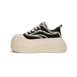 1807 Abrasion Resistant Low top Skateboard Shoes Unisex Milk White