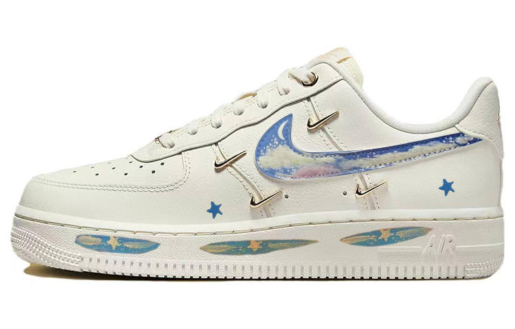 Nike Nike Air Force 1 Skateboard Shoes Women's Low Top Gold/White