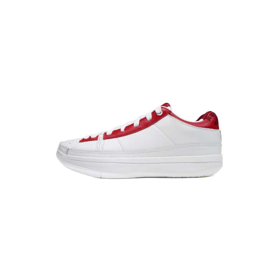 Serious Player Only Low top Basketball Shoes Unisex White Red