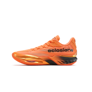 ANTA SNEAKERVERSE Eclosion Type 2 Textile, Synthetic Leather Low top Basketball Shoes Men's Fluorescent Bright Orange
