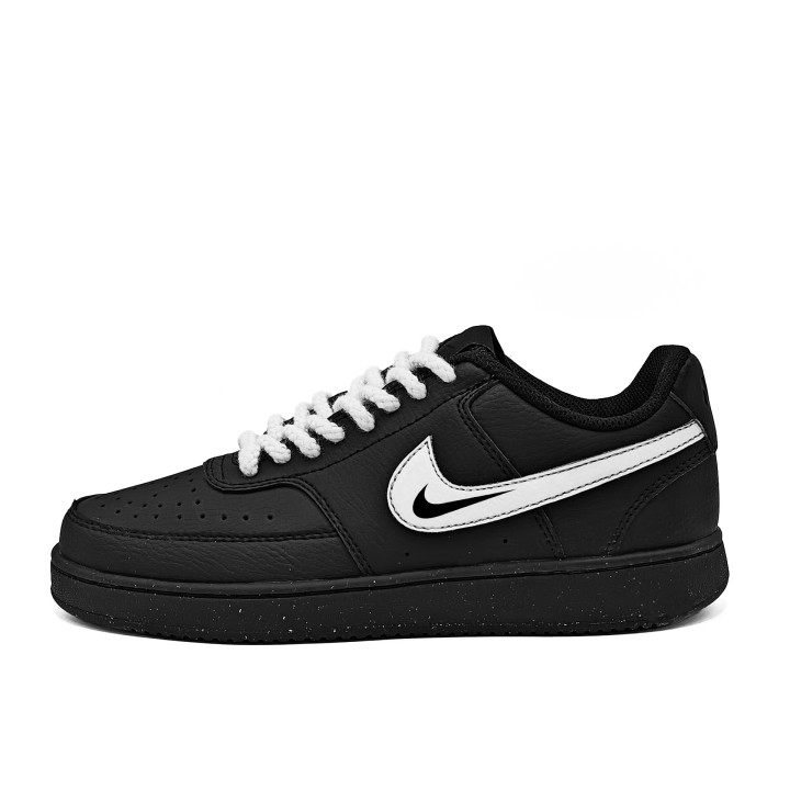 Nike Nike Court Vision Slip Resistant Abrasion Resistant Low top Skateboard Shoes Unisex Black