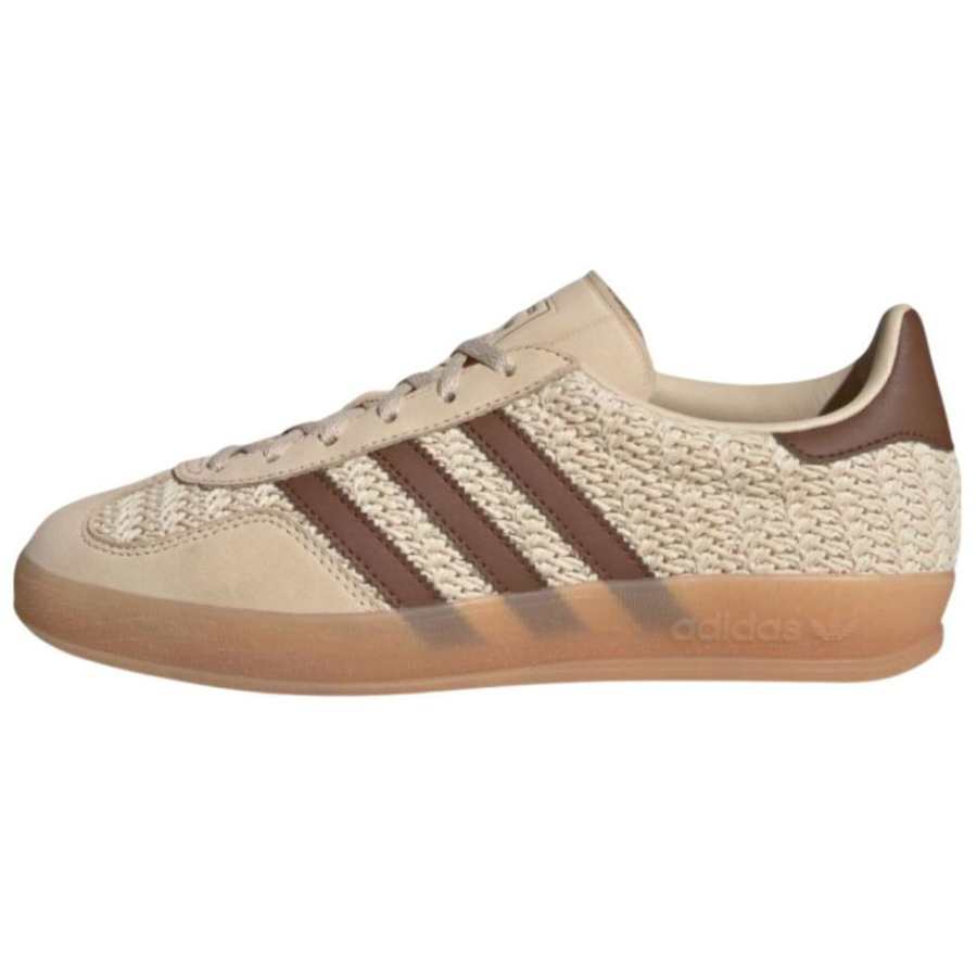 Adidas Originals GAZELLE INDOOR Low top Skateboard Shoes Women's Beige Brown