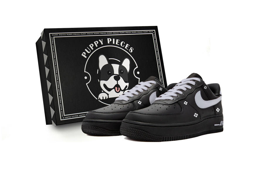Nike Nike Air Force 1 Berry Heart Smoke Gray, Special Shoe Box Slip Resistant Low top Skateboard Shoes Women's Dark Gray