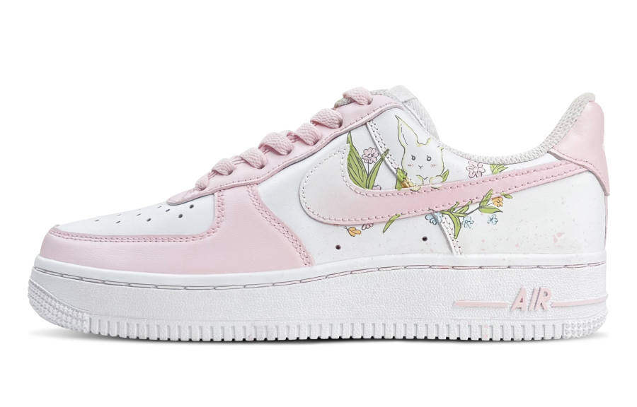 Nike Nike Air Force 1 Abrasion Resistant Abrasion Resistant Low top Skateboard Shoes Women's Pink