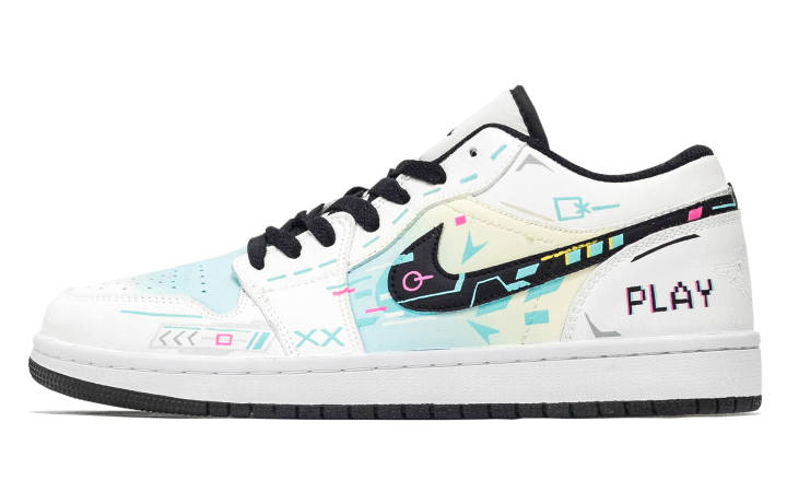Jordan Jordan Air Jordan 1 Fengchuang Manufacturing, Quantum Domain Low top Skateboard Shoes Men's White