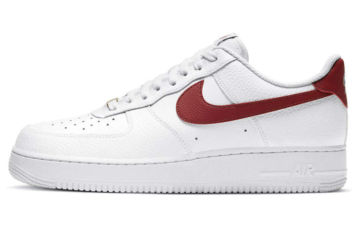 Nike Nike Air Force 1 Team Red Air Force 1 Low top Skateboard Shoes Men's White Red