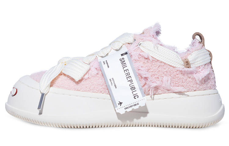 SMILEREPUBLIC Abrasion Resistant Low top Canvas Shoes Women's Pink