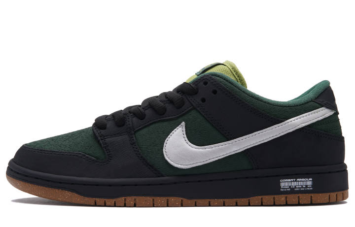 Nike Nike Dunk Green Snake Slip Resistant Abrasion Resistant Low top Skateboard Shoes Unisex Black Green