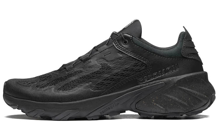 SALOMON Speedverse Leather Comfortable Low top Hiking Shoes Unisex Black