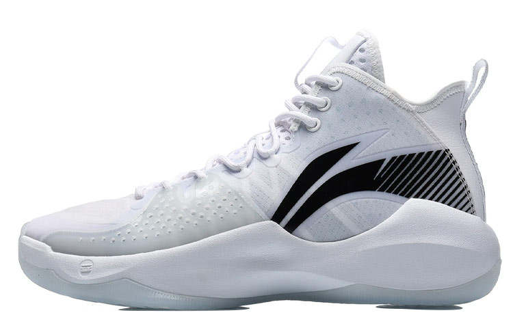 Li-Ning Li Ning Combat Hi Basketball Shoes Men's Mid Top White/Black