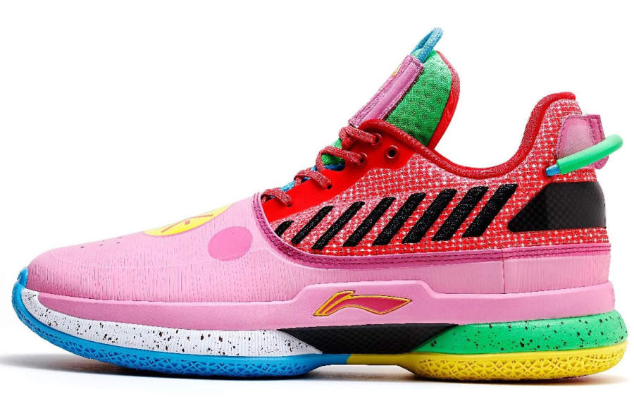 Li-Ning Li Ning WOW 7 Cushioning Slip Resistant Abrasion Resistant Low top Basketball Shoes Men's Pink