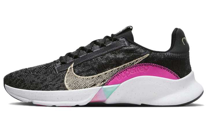 Nike Nike SuperRep Go 3 Flyknit Next Nature Premium 'Black Fireberry Gold' Women's