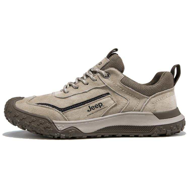 Jeep Low top Mountaineering Shoes Men's Light Khaki