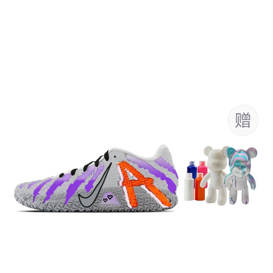 Nike Nike Ja Morant 3 Purple Mist, Fluid Bear Abrasion Resistant Low top Basketball Shoes Unisex Purple Gray