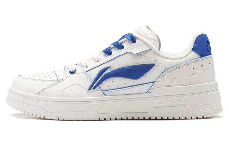 Li-Ning Li Ning Tianji 2.0 Slip Resistant Abrasion Resistant Low top Skateboard Shoes Women's White Blue
