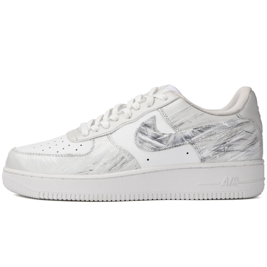 Nike Nike Air Force 1 Abyss Of Extreme Cold Abrasion Resistant Low top Skateboard Shoes Unisex Gray White