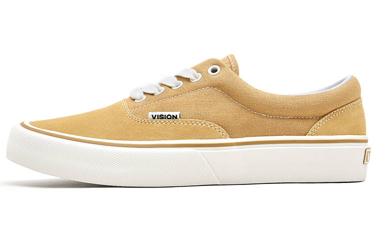 Vision Street Wear Trainers Plus Abrasion Resistant Low top Skateboard Shoes Unisex Khaki