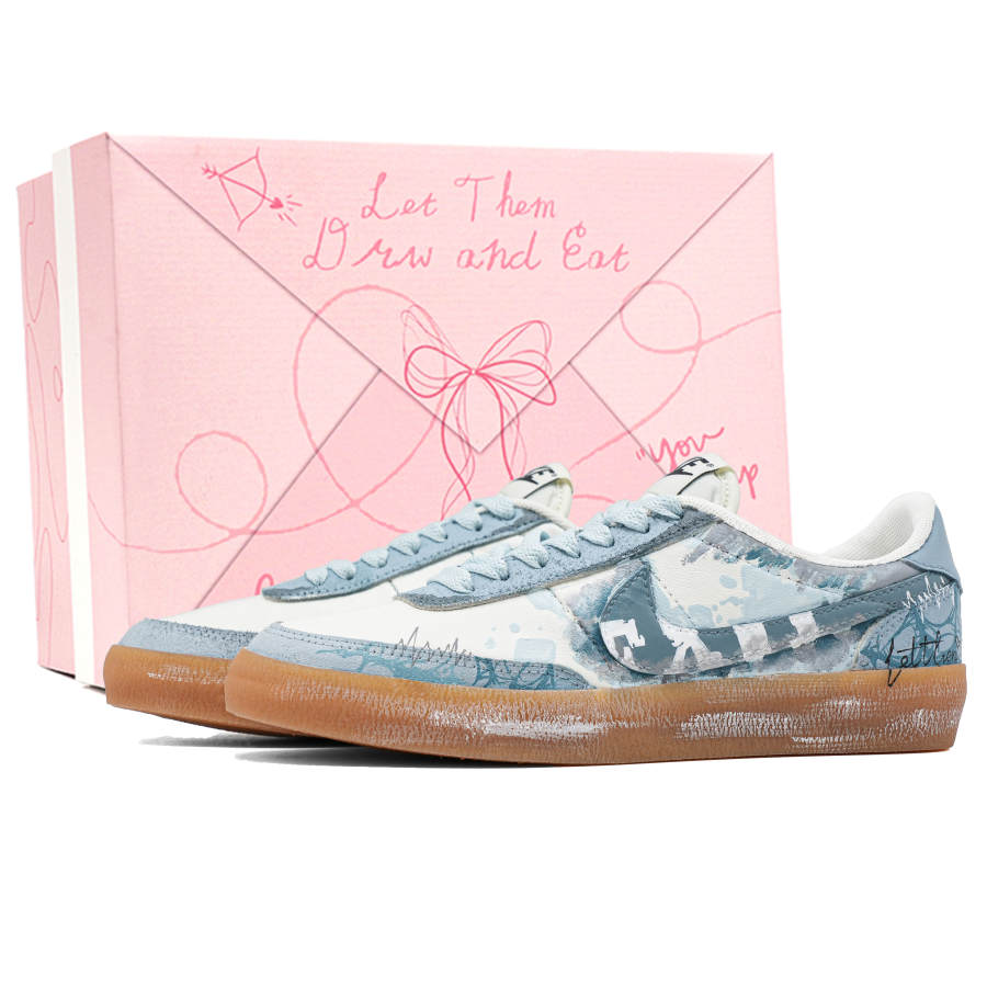 Nike Nike Killshot 2 Desk Denim, Footprint Innovation Abrasion Resistant Low top Skateboard Shoes Unisex Gray