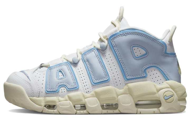 Nike Nike Air More Uptempo Basketball Shoes Women's Low Top White Blue