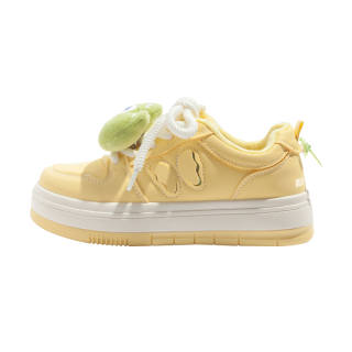 RUN MANNER Thermal Slip Resistant Thermal Slip Resistant Low top Skateboard Shoes Women's Light Yellow