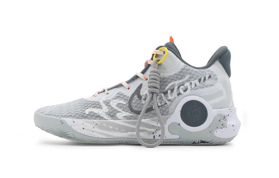 Nike Nike KD Trey 5 IX Gray Cloudy Slip Resistant, Abrasion Resistant, Breathable Mid top Basketball Shoes Unisex Gray