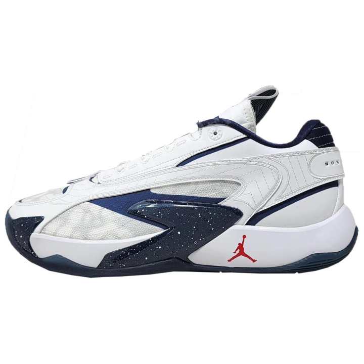 Jordan Jordan Luka 2 'Howard University' PE Abrasion Resistant Low top Basketball Shoes Men's White Blue