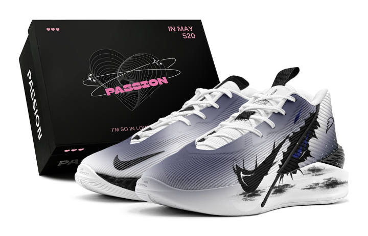 Nike Nike G.T. Jump Academy Geng Ghost's Eye, Gradient Spray Painting, Hand Drawn Graffiti Abrasion Resistant High top