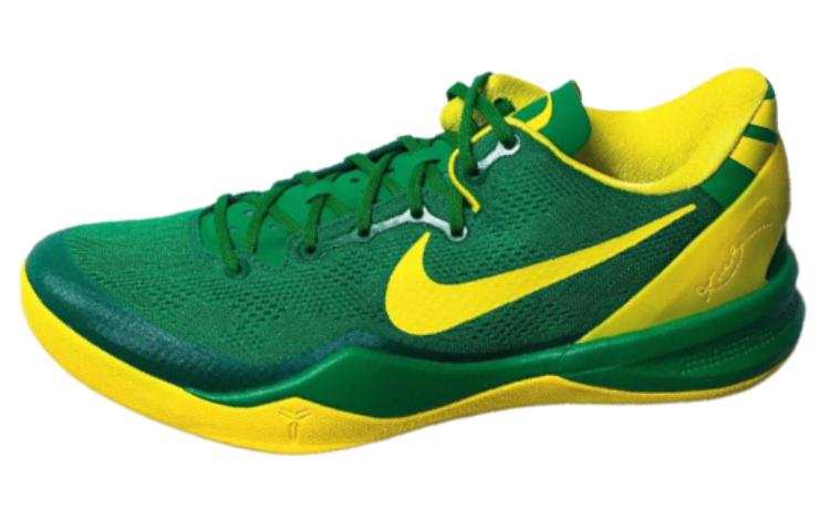 Nike Nike Kobe 8 'OREGON DUCKS' PE PACK Abrasion Resistant Breathable Low top Basketball Shoes Men's Green