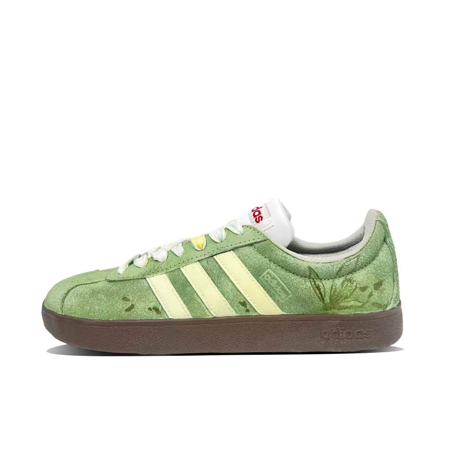 Adidas Adidas VL COURT 2.0 Green Butterfly Slip Resistant Slip Resistant Low top Skateboard Shoes Unisex Green