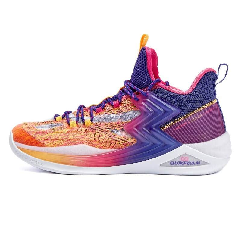 361° BIG3 2.0 Leather Cushioning Slip Resistant Abrasion Resistant Mid top Performance Basketball Shoes Men's
