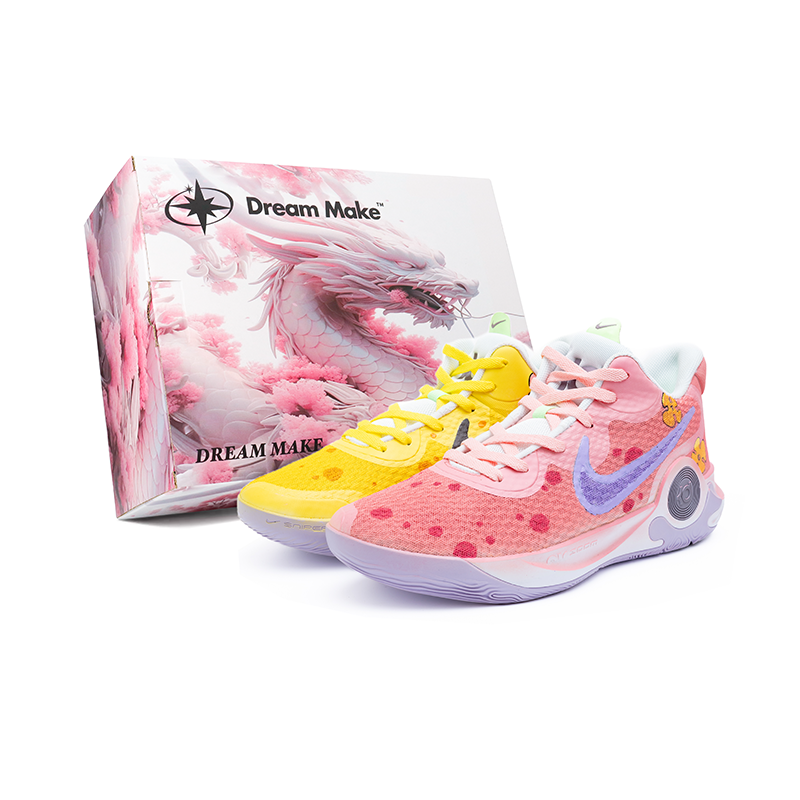Nike Nike KD Trey 5 IX Naughty Castle Fabric Abrasion Resistant Breathable Mid top Vintage Basketball Shoes Unisex White