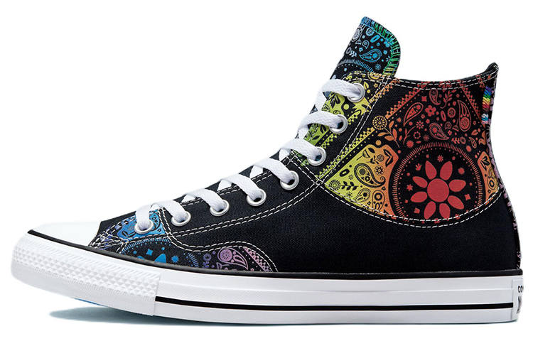 Converse Chuck Taylor All Star Abrasion Resistant High top Canvas Shoes Unisex Black Green