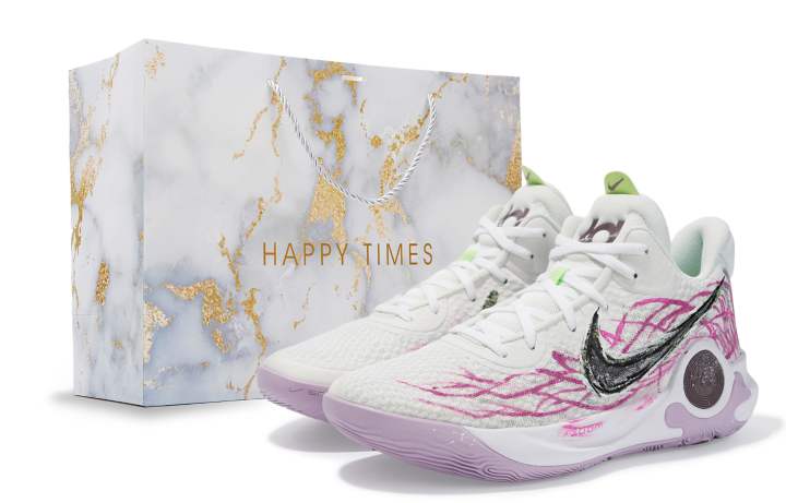 Nike Nike KD Trey 5 IX Abrasion Resistant Mid top Basketball Shoes Unisex Pink White