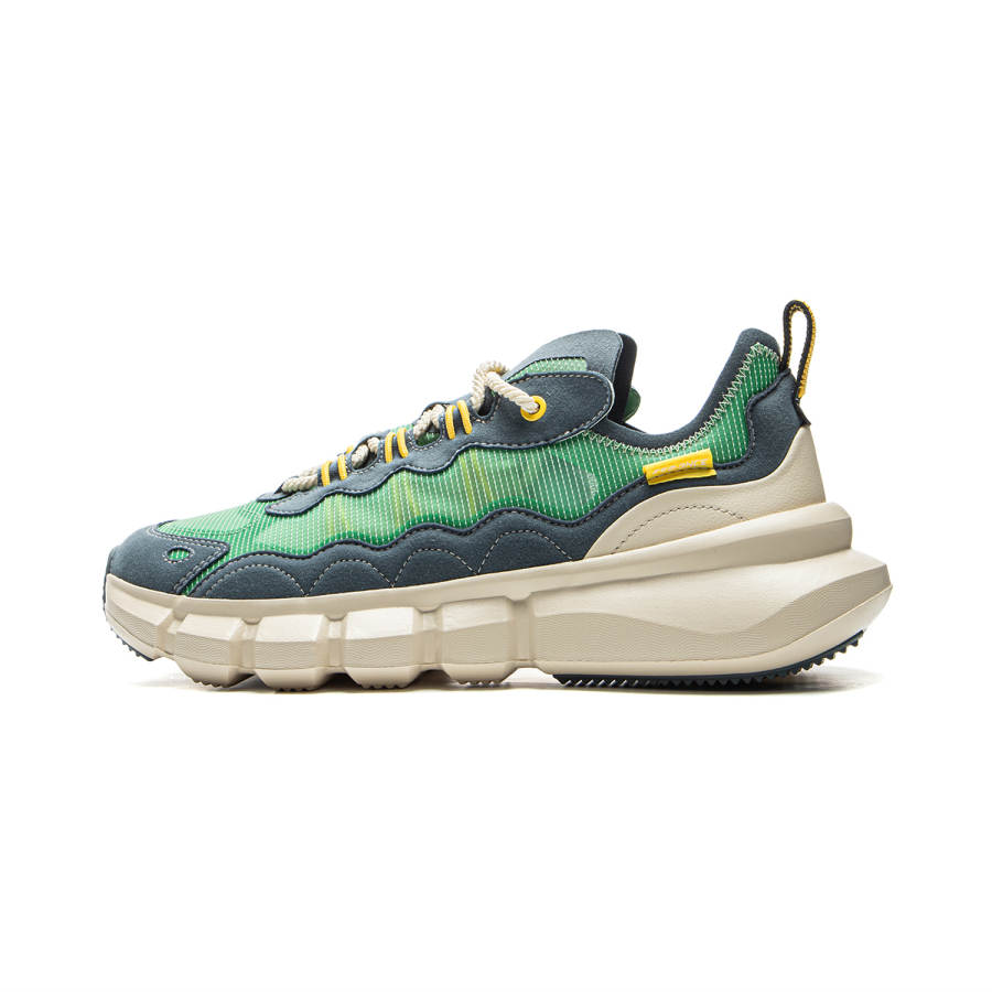 Li-Ning Li Ning Slip Resistant Abrasion Resistant Slip Resistant Abrasion Resistant Low top Basketball Shoes Men's Green