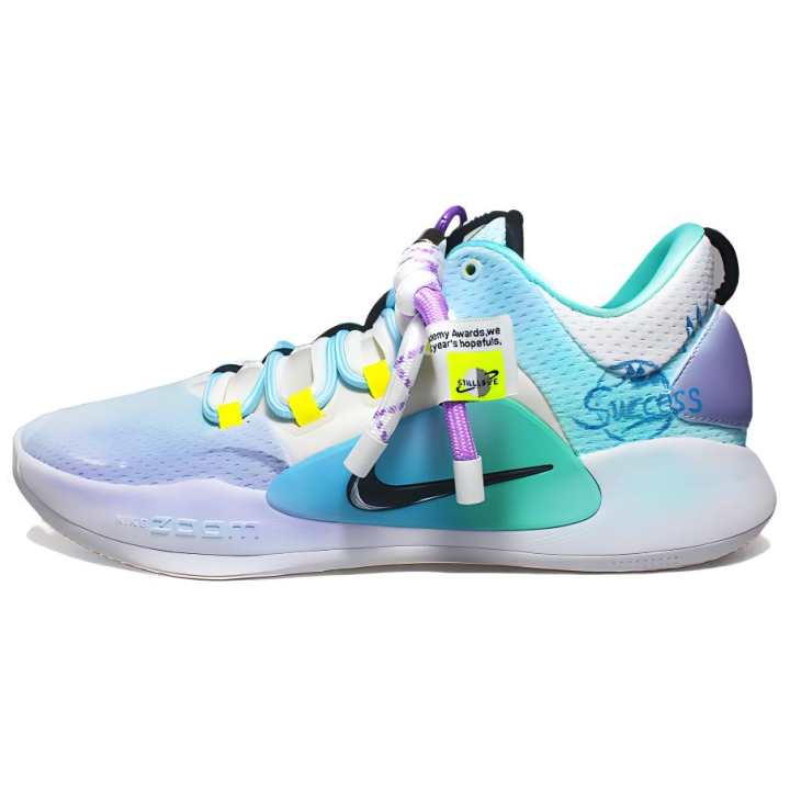 Nike Nike Hyperdunk X Slip Resistant Abrasion Resistant Low top Basketball Shoes Men's Blue Purple White