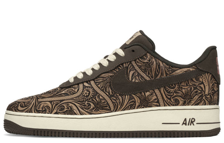 Nike Nike Air Force 1 Low top Skateboard Shoes Men's Brown