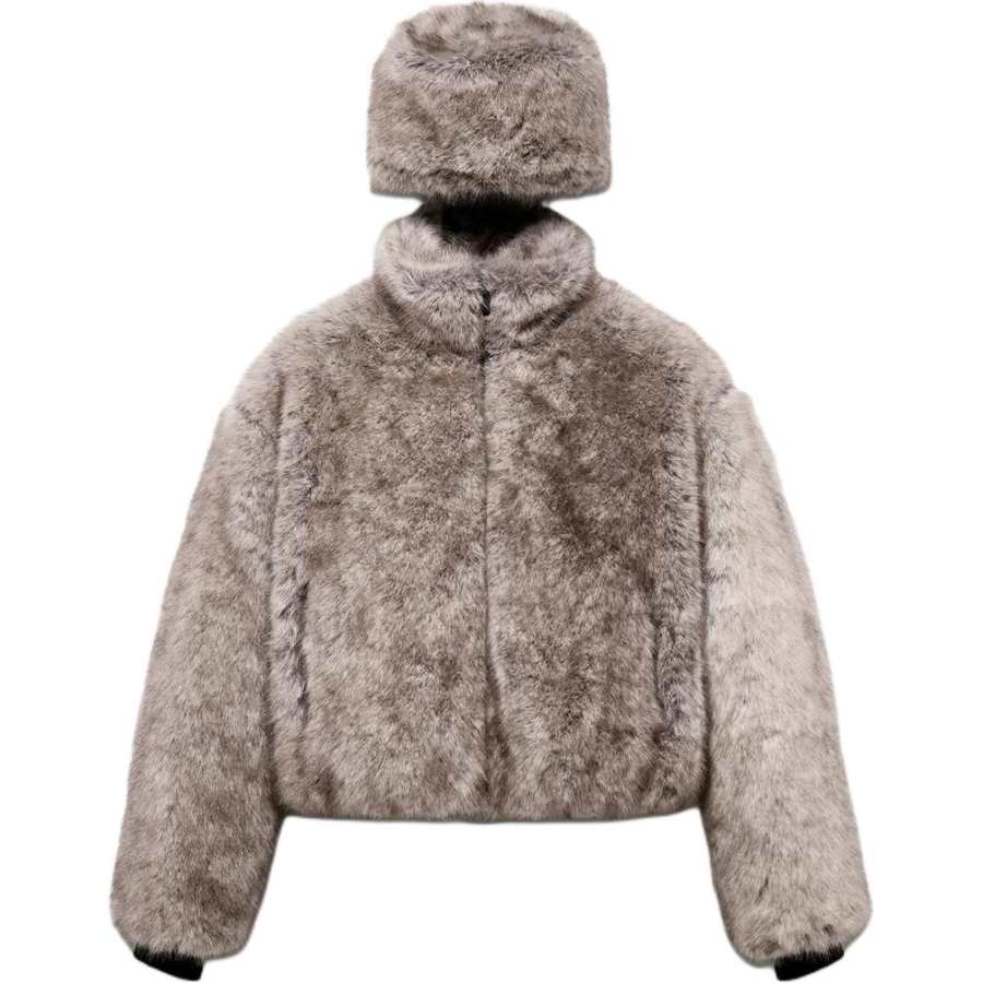 ZARA Skating Collection Velvet feel Coat Women's