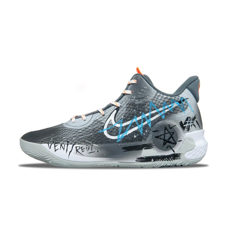 Nike Nike KD Trey 5 IX Cushioning Slip Resistant Abrasion Resistant Mid top Basketball Shoes Unisex Dark Gray