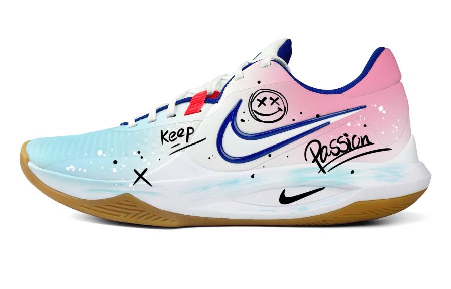 Nike Nike Precision 6 Steam Rose, Blade Cushioning Abrasion Resistant Cushioning, Wear Resistant Low top Basketball Shoes