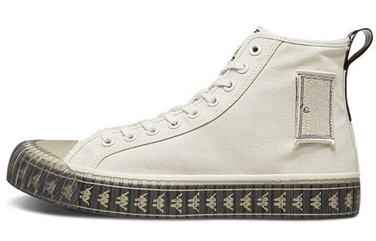Kappa Doraemon x Kappa Omini Slip Resistant And Breathable High top Canvas Shoes Unisex White