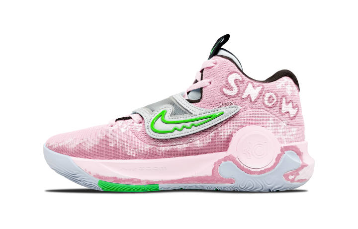 Nike Nike KD Trey 5 X Slip Resistant Slip Resistant Mid top Basketball Shoes Men's Pink White Green