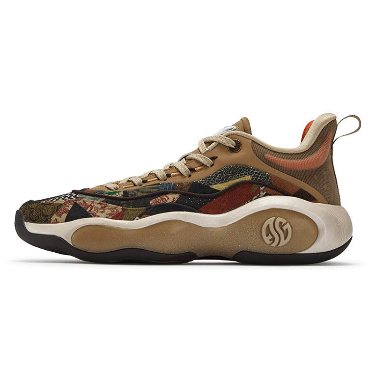 361° AG6 Wallpaper Cushioning Slip Resistant Abrasion Resistant Coverage Low top Basketball Shoes Men's