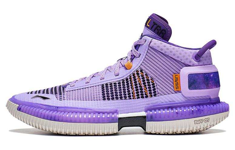Li-Ning Li Ning Badfive 3 Ultra Cushioning Textile, TPU Abrasion Resistant Mid top Basketball Shoes Men's Purple