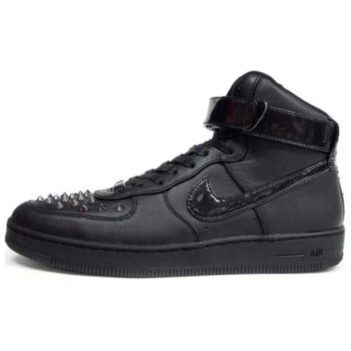 Nike Nike Air Force 1 Coverage Slip Resistant High top Skateboard Shoes Unisex Black