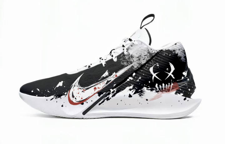Nike Nike G.T. Jump Academy Dark Tooth Host Mesh High top Basketball Shoes Men's Black White