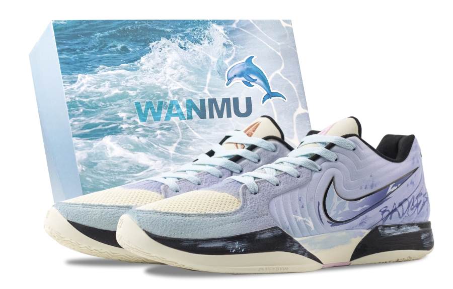 Nike Nike Ja Morant 2 Sky City Abrasion Resistant Low top Basketball Shoes Men's White Purple